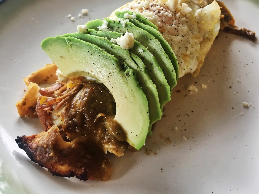 Green Chili and Tomatillo&nbsp;Enchilladas