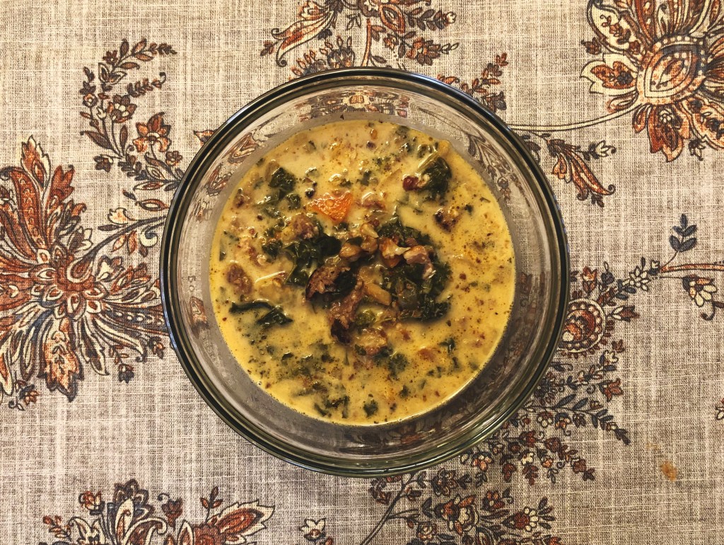 Kale and Sausage Soup w/ Roasted&nbsp;Cauliflower